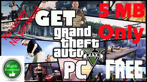 Gta 5 For Pc In Free Only 5 Mb Highly Compressed No Survey