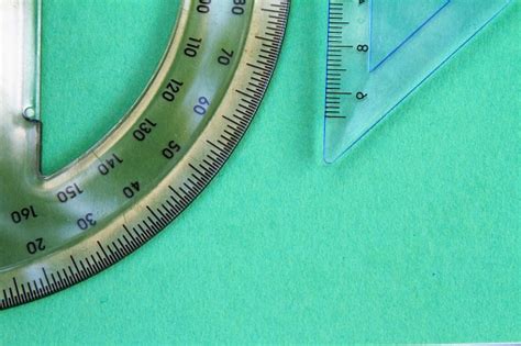 Measurement Instruments On Green Background Stock Photo Download