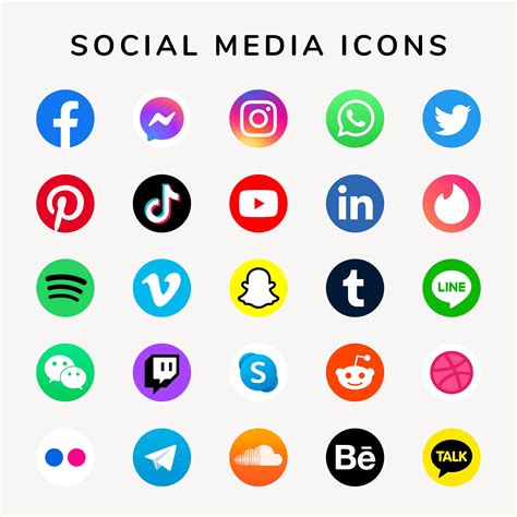 Social Media Logos Svg Bundle Social Network Social Media Etsy Canada