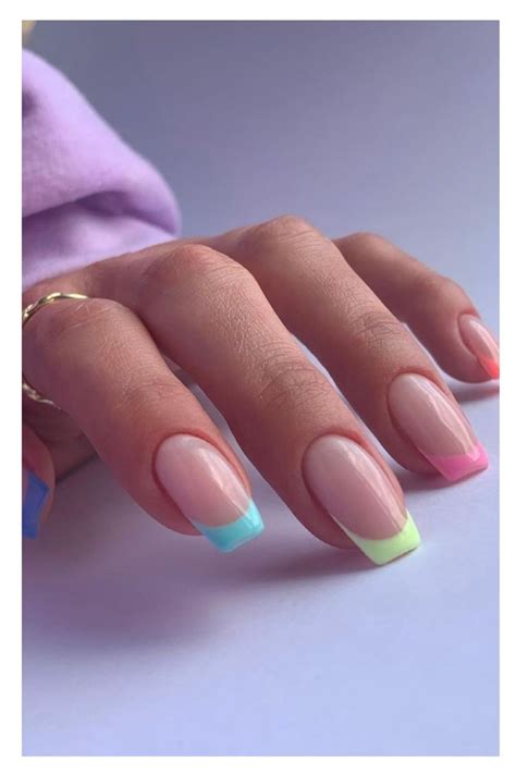 Colored Nail Tips Spring Nails Designs Colors Manicure Pat Makes Art