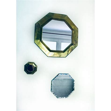 Beveled Hexagonal Wall Mirror 21x21cm Selency
