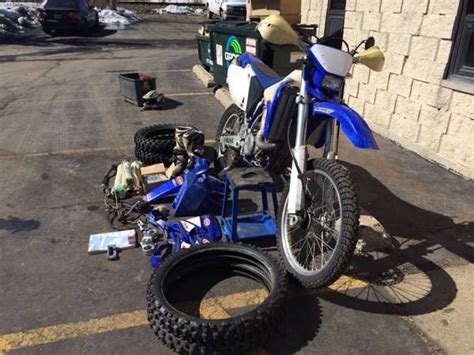 Not street legal , comes with dnr off road registration. 2003 Yamaha WR450f street legal enduro supermoto dirt bike