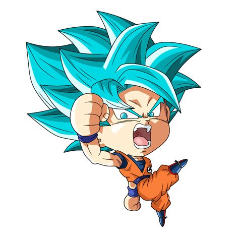 Goku Ss Blue Chibi 1 By Ssjrose890 On Deviantart