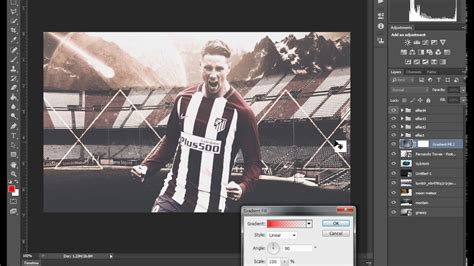 How To Make Football Wallpaper In Photoshop Cs6 Youtube