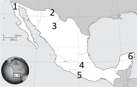 Quia Mexico Map Flashcards 1 All