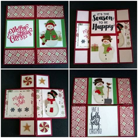 Snowman Never Ending Merry Christmas Card - Never Ending Cards - Snowman Cards - Christmas Cards 