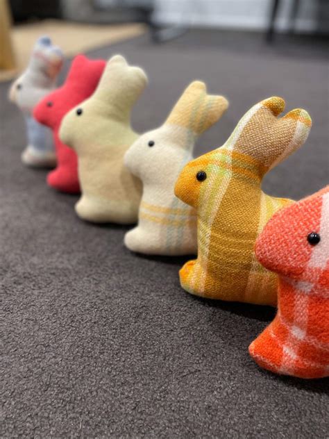 Wool Blanket Bunny Rabbits Felt