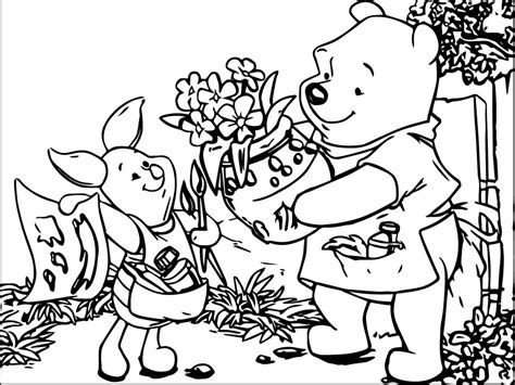Winnie The Pooh Eating Honey Coloring Page | Wecoloringpage.com