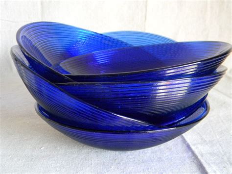 Antique Cobalt Blue Glass Bowls Glass Designs