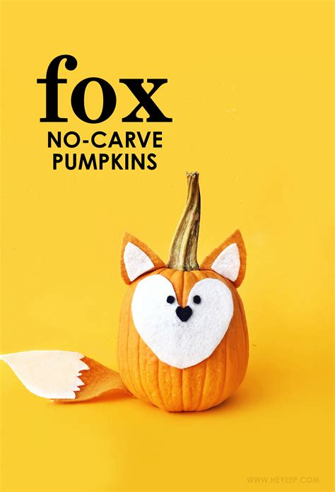 Diy Fox Pumpkin Pumpkin Halloween Decorations Halloween Pumpkin