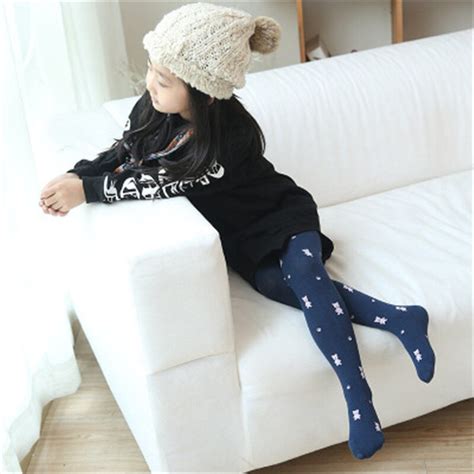 Baby Girl Tights Kids Cotton Knitted Pantyhose Cute Cartoon Warm