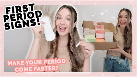 First Period Signs And Symptoms Menstrual Cycle Youtube
