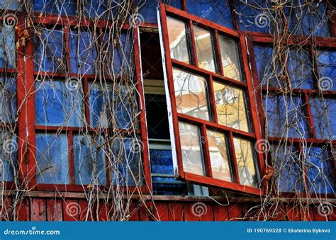 Wooden House With Open Window Stock Photo Image Of Living Krasnogork