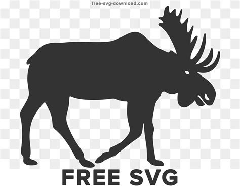 Moose Silhouette Svg Free 111 File For Diy T Shirt Mug Decoration And More Free Svg