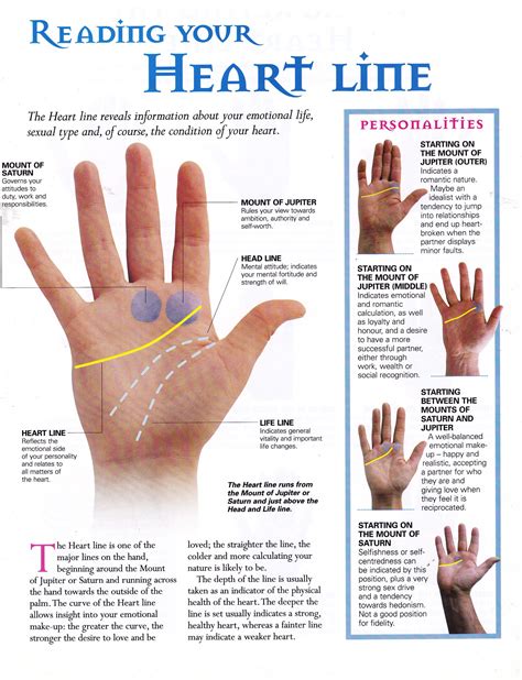 Palm reading guide basics of hand reading to tell fortune. Palmistry basics, reading your heart line. | Palmistry, Palm reading, Astrology