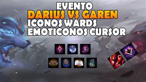 Noticiaspbe Evento Darius Vs Garen Iconos Emotes Cursor