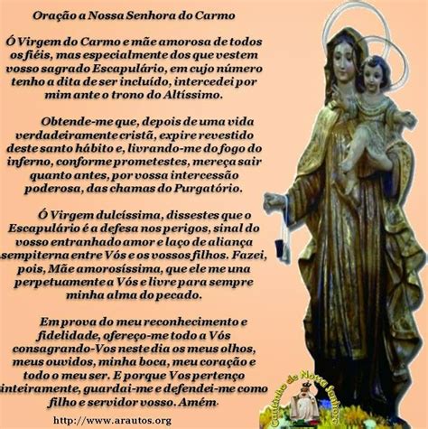 Oração de nossa senhora do carmo pelas almas. CANTINHO DE NOSSA SENHORA: NOSSA SENHORA DO CARMO ...