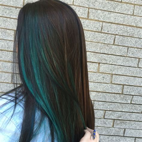 Since olive skin has green undertones, you will look great if you complement it with red shades.according to the beauty bible, dark hair would look great on olive skins. Get Crazy Creative with these 50 Peekaboo Highlights Ideas ...