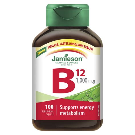 Vitamin b12 can be found in foods such as meat research suggests that people who consume more vitamin b12 in their diet or those who take vitamin b12 supplements do not have a reduced risk of. Jamieson Vitamin B12 1,000 mcg (Methylcobalamin ...
