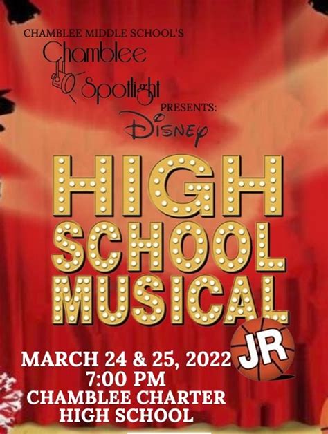 Disneys High School Musical Jr At Chamblee Middle School