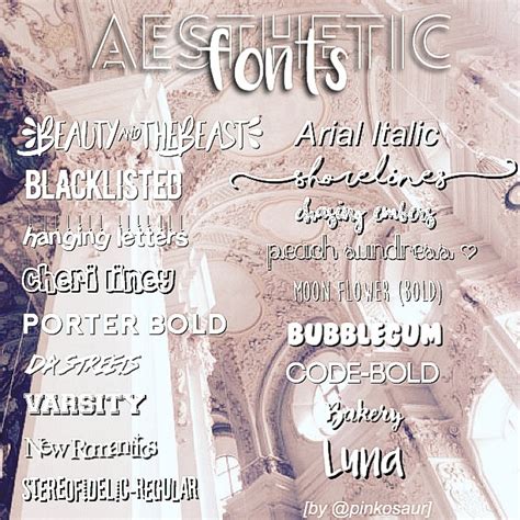 Maybe you would like to learn more about one of these? because i love you so much~ Aesthetic Fonts !; -Beaut...