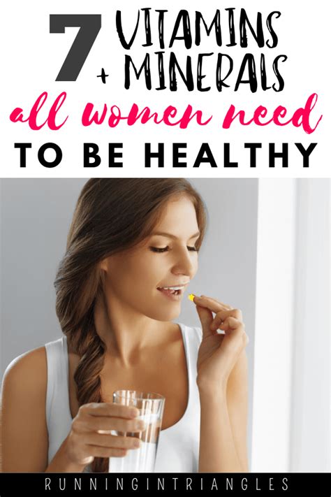 7 vitamins and minerals all women need to be healthy