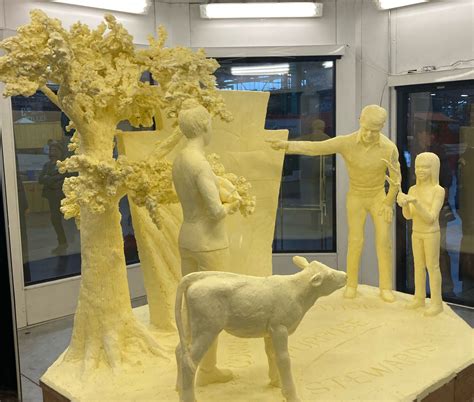 See The Farm Show Butter Sculpture Being Crafted In This Time Lapse