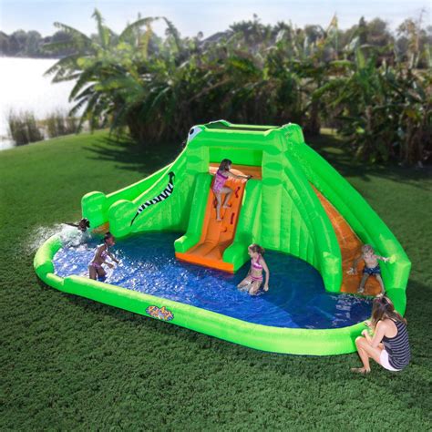 Stunning Backyard Inflatable Water Slide Home Family Style And Art Ideas