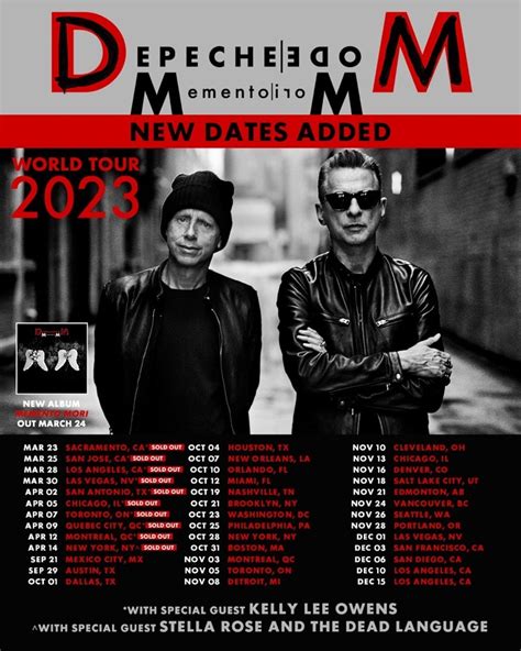 Depeche Mode Announce 29 Additional North American Dates On The Memento