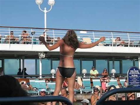 Drunk Girl Busting Moves On The Cruise Ship YouTube