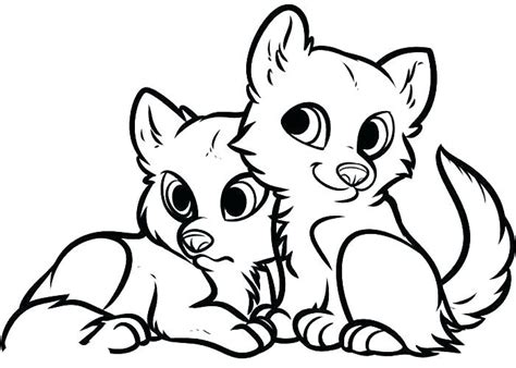 Baby Wolf Pup Coloring Pages