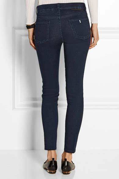 Stella Mccartney The Skinny Ankle Grazer Mid Rise Jeans Net A