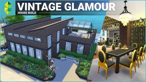 The Sims 4 House Building Vintage Glamour Stuff Factory Youtube
