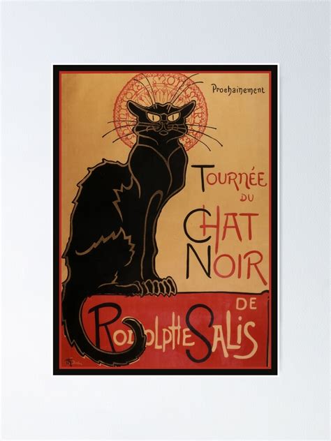 La Tournée Du Chat Noir Iconic Art Nouveau Poster For Sale By