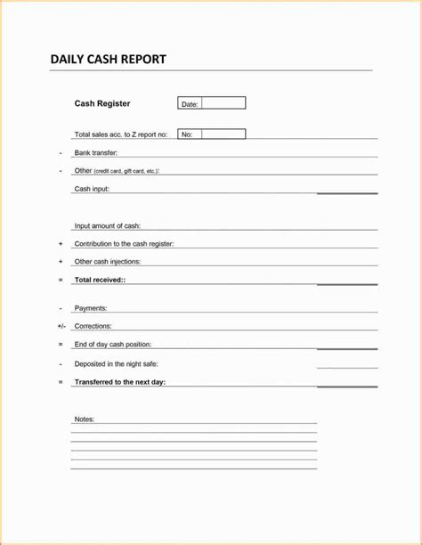 Personal balance sheet excel template free download. Daily Cash Sheet Template - Sample Templates - Sample ...