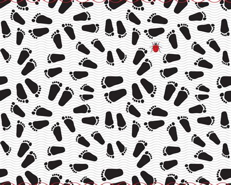 Svg Baby Footprints Seamless Pattern Digital Clipart Eps Baby