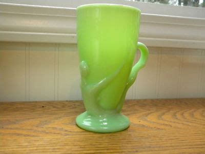 Vintage Depression Green Jadeite Nude Bottom Cup Glass Antique Price