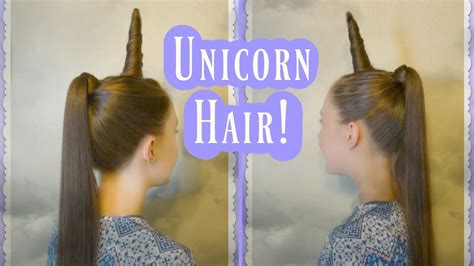 Unicorn Hairstyle Tutorial For Halloween Or Crazy Hair Day Youtube