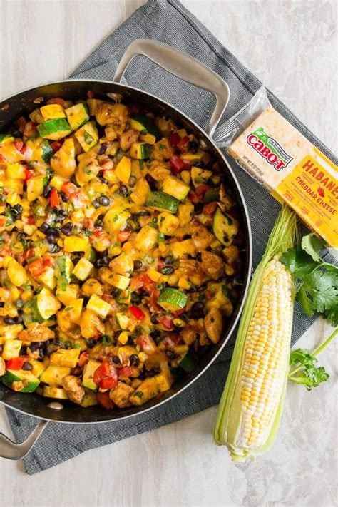 Poêlée Tex Mex au Poulet et Légumes