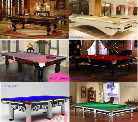 Sandra Orlow Pool Table Maple Solid Wood Leg Wood Cushion Snooker Table