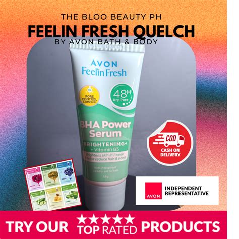 Feelin Fresh Quelch Bha Power Serum Anti Perspirant Deodorant Cream 55