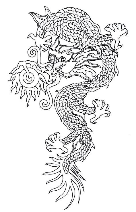 Monster invasion attack scene with funny dragon setting shops ablaze helicopter and running people flat vector illustration. Fire breathing dragon - Far Eastern culture coloring book printable page | Coloring books ...