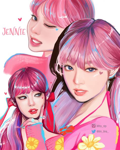 < lisa from blackpink digital drawing anime version. 토립 on Twitter | Blackpink poster, Lisa blackpink wallpaper ...