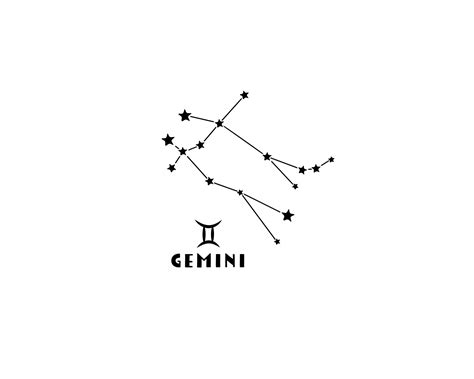 Gemini Constellation Gemini Badge Svg Png Jpeg Horoscope Etsy