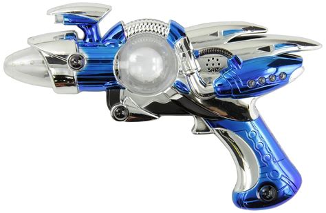Rhode Island Novelty Super Spinning Laser Space Gun With Led Light And