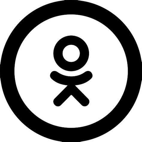 Odnoklassniki Circle Icon Vector