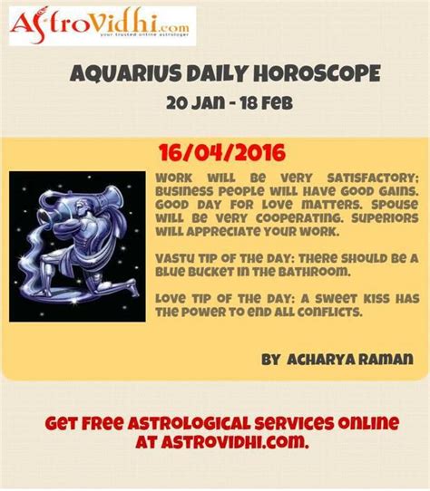 Aquarius Daily Horoscope Aquarius Daily Love Career And Business
