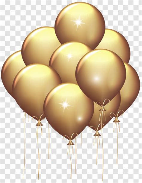 Balloon Gold Birthday Clip Art Party Balloons Transparent PNG