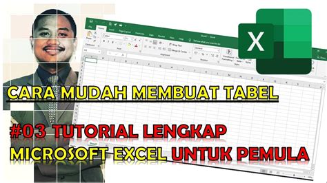 Tutorial Excel Pemula Lengkap Cara Mudah Membuat Tabel Di Excel YouTube