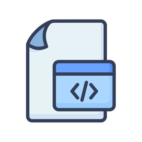 Source Code Generic Outline Color Icon